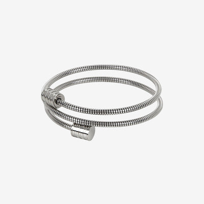Bracelete Vórtice Tríplice - Prata