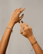 Pulseira Rivoli Baguete Banhado em Ouro 18K