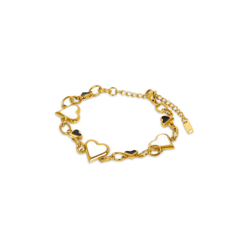 Pulseira Monaco Love Glow Monocromático Banhado em Ouro 18K