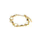 Pulseira Monaco Love Glow Monocromático Banhado em Ouro 18K