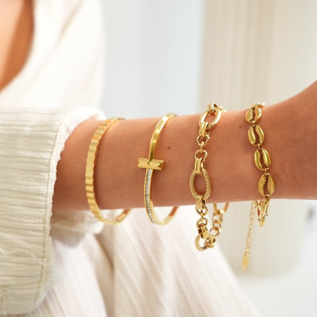 Pulseira Lumière Banhada em Ouro 18k