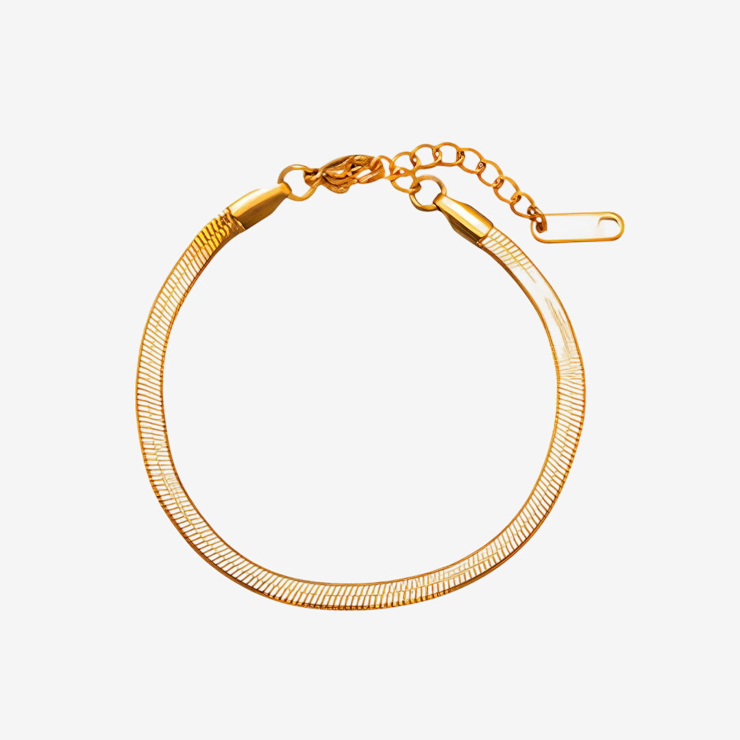Pulseira Bali Malha Banhada em Ouro 18K