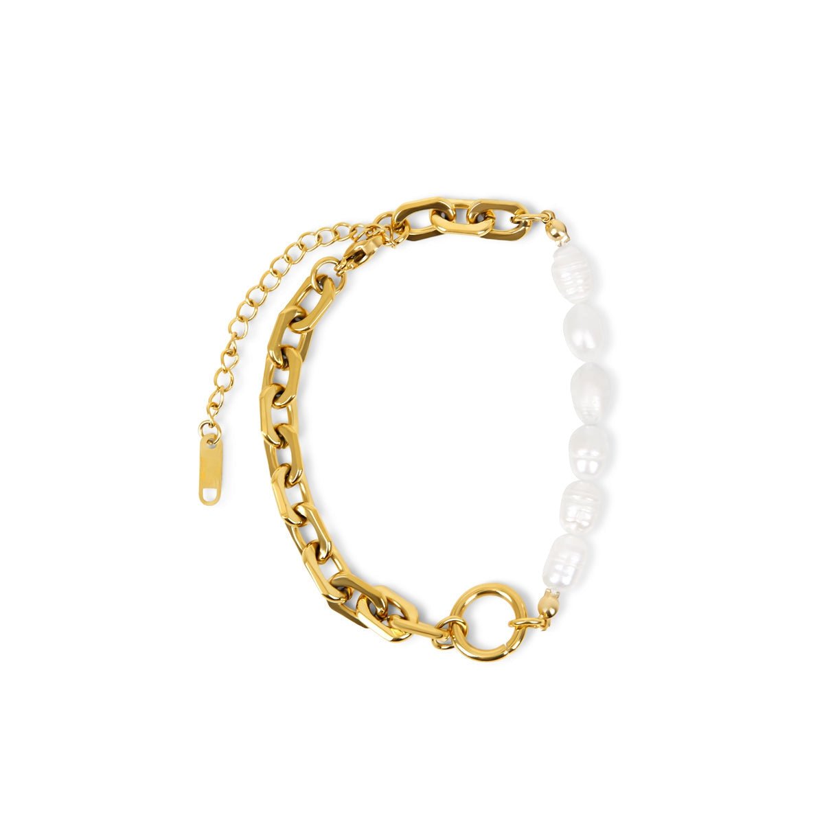 Pulseira Kyoto Pérola Banhado em Ouro 18k