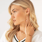 Pulseira Sultana Pedra Zircônia Banhado em Ouro 18K