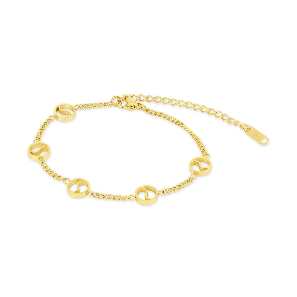 Pulseira Dubrovnik Pingente Banhada em Ouro 18K