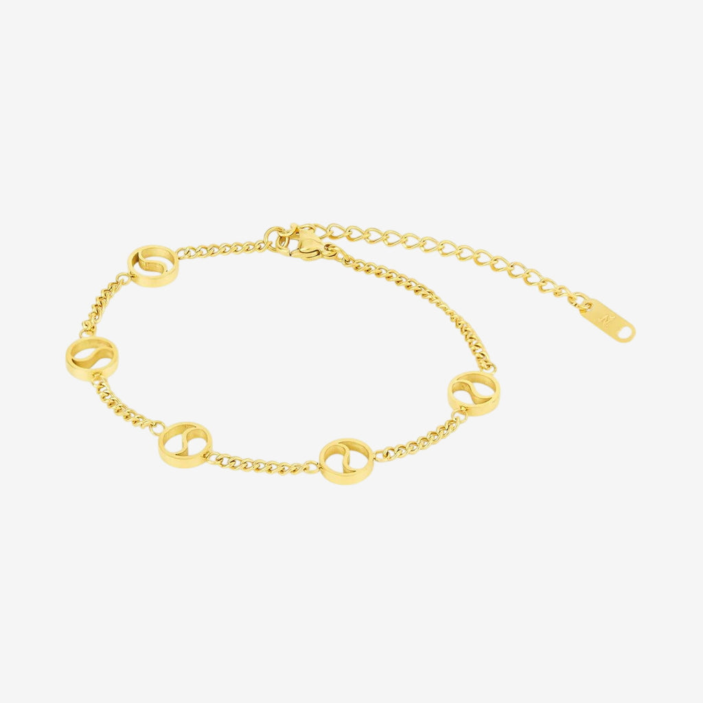 Pulseira Dubrovnik Pingente Banhada em Ouro 18K
