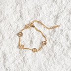 Pulseira Dubrovnik Pingente Banhada em Ouro 18K