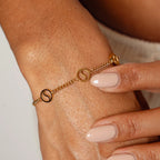 Pulseira Dubrovnik Pingente Banhada em Ouro 18K
