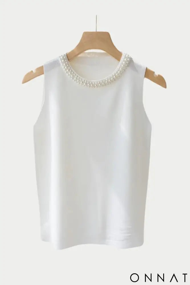 Regata Royale com Pedraria Branco / P Tops