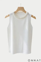 Regata Royale com Pedraria Branco / P Tops