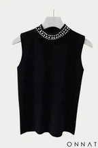 Regata Royale com Pedraria Preto / P Tops