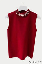 Regata Royale com Pedraria Vermelho / P Tops