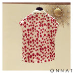 Woman Summer Style Blouses Tops Lady Casual Short Batwing Sleeve Peter Pan Collar Polka Dot Printed Blusas Tops ZZ1392