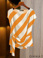 ZANZEA 2025 Korean Striped Printed Tops Fashion Short Sleeve Blouse Holiday Summer HolidayLoose Belted Tunic Casual
