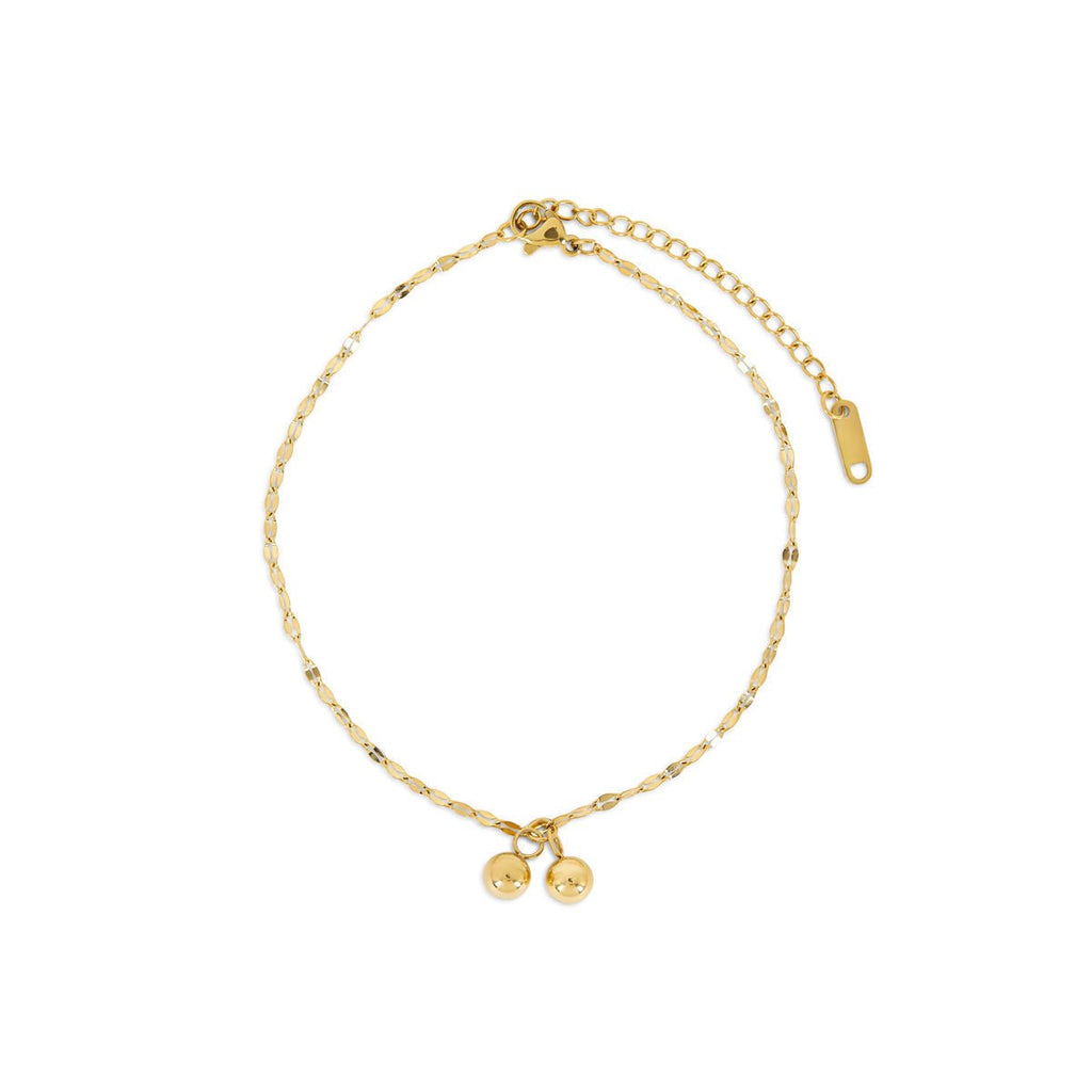 Tornozeleira Monaco Delicada Banhado em Ouro 18K