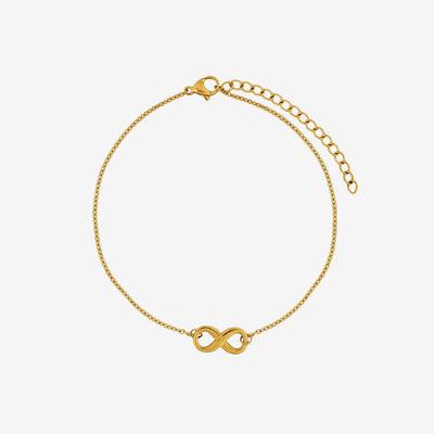 Tornozeleira Noronha Infinito Banhado em Ouro 18K