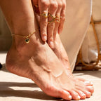 Tornozeleira Amalfi Love Banhado em Ouro 18K