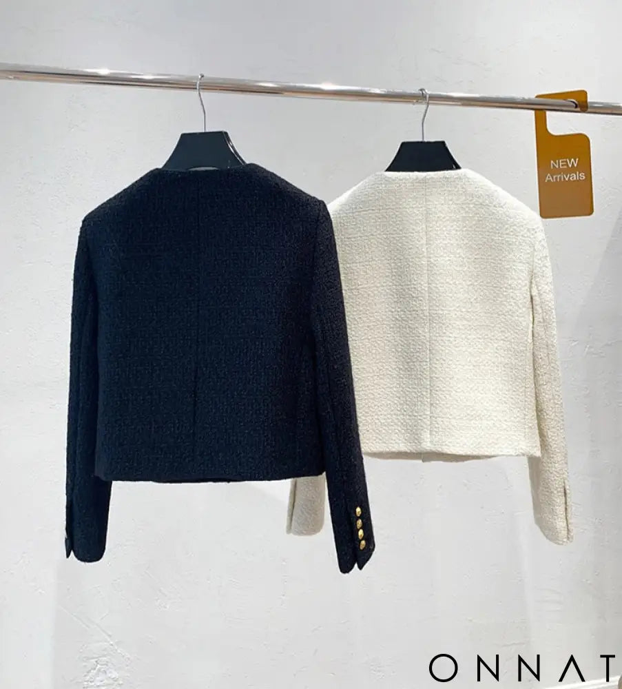 Tweed Gold Button Couture Jacket