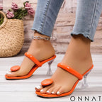 Sandália Vellari Chic Heels - Sofisticação e Conforto em Cada Passo! ✨ orange red / 33