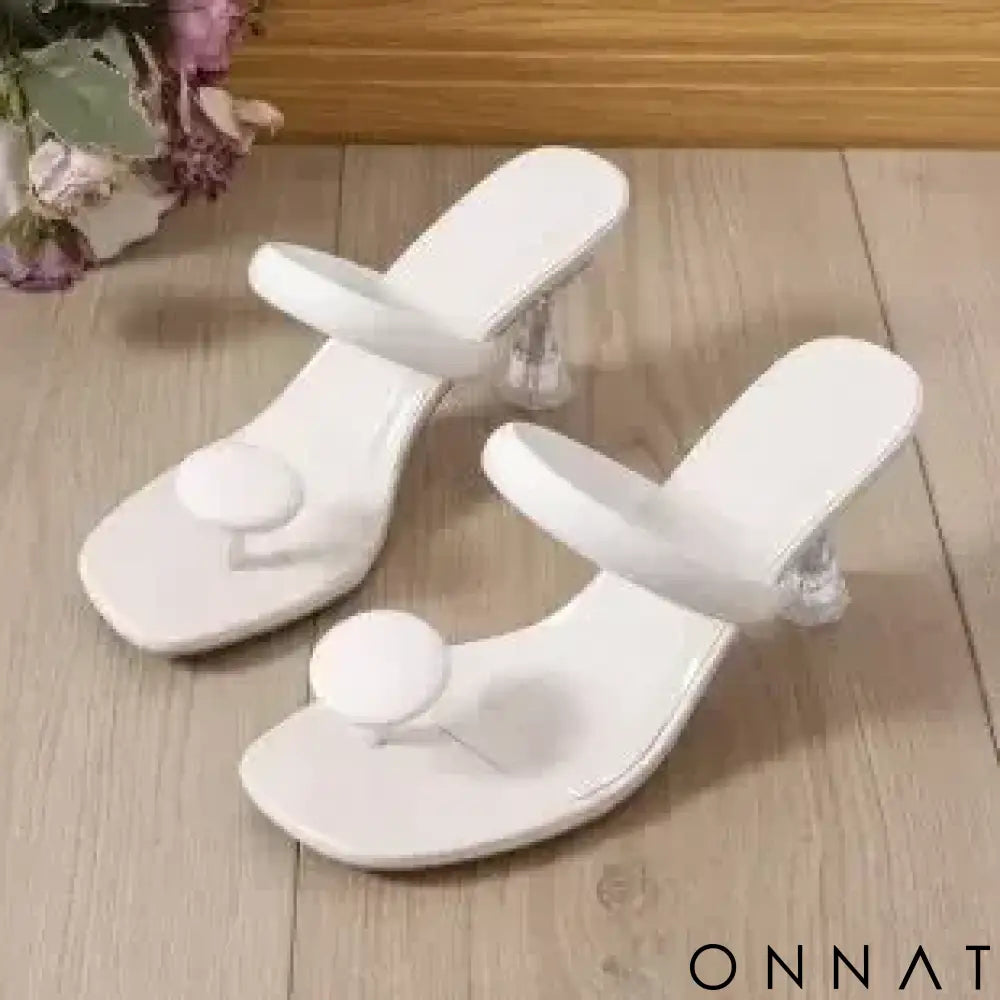 Sandália Vellari Chic Heels - Sofisticação e Conforto em Cada Passo! ✨ WHITE / 33