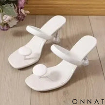 Sandália Vellari Chic Heels - Sofisticação e Conforto em Cada Passo! ✨ WHITE / 33