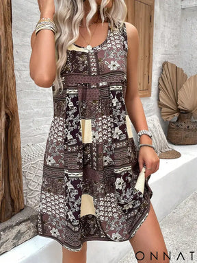 Vestido Casual Mariana Café / P