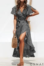 Vestido Chiffon Longo Preto / P