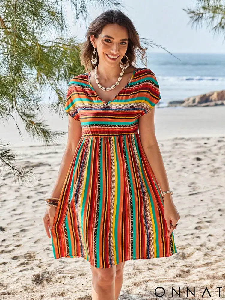 Vestido Listrado Tabatha