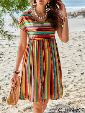 Vestido Listrado Tabatha