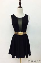 Vintage Gold Chain Medallion Belt ONE SIZE (STRETCHY) / GOLD Jewelry