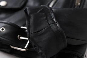 Women’s Black Classic Leather Biker Jacket