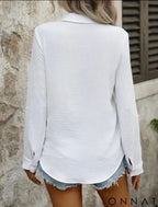 Women’s Classic Linen Button Down Shirt