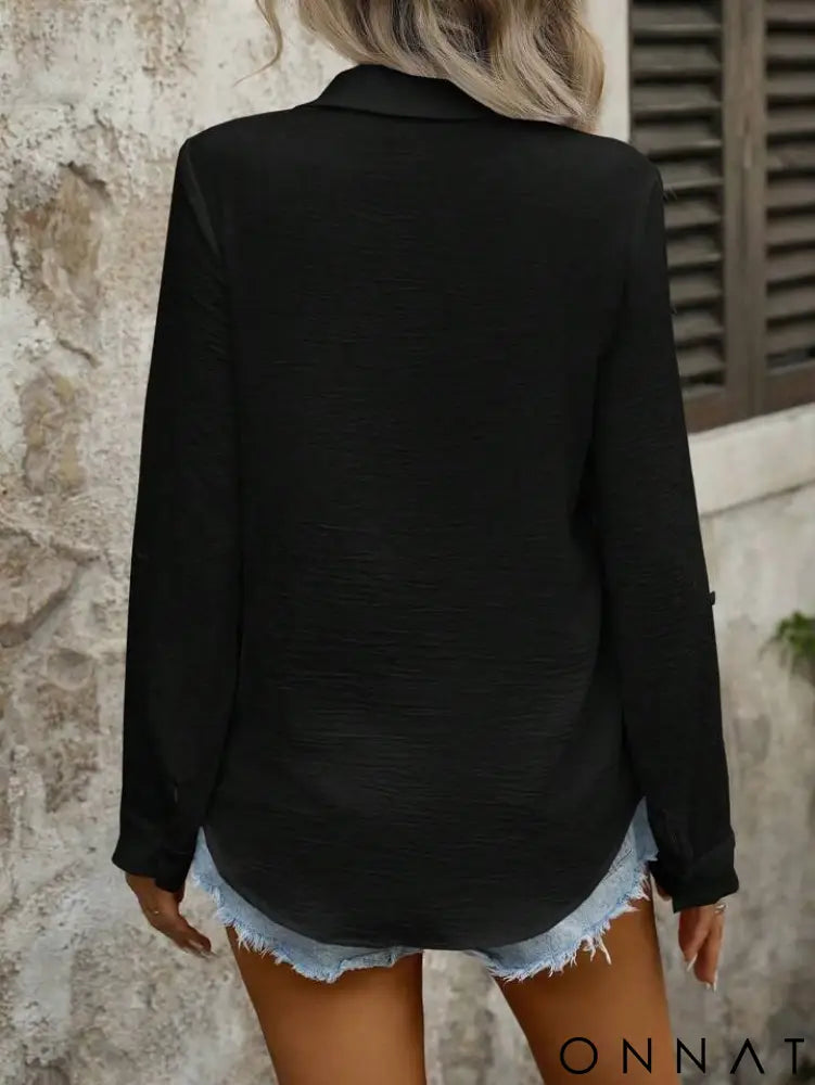 Women’s Classic Linen Button Down Shirt