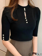 2025 Spring Autumn Korean Fashion Solid Sweater Women Short Sleeve Tops Pull Femme Casual Slim Female Pullover Knitted