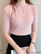 2025 Spring Autumn Korean Fashion Solid Sweater Women Short Sleeve Tops Pull Femme Casual Slim Female Pullover Knitted